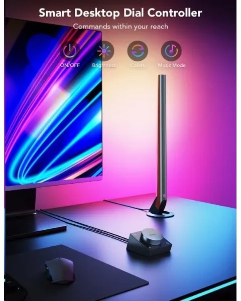 Govee - SET 2x Smart Gaming Wi-Fi LED RGBIC Panouri + Smart Dual + DO