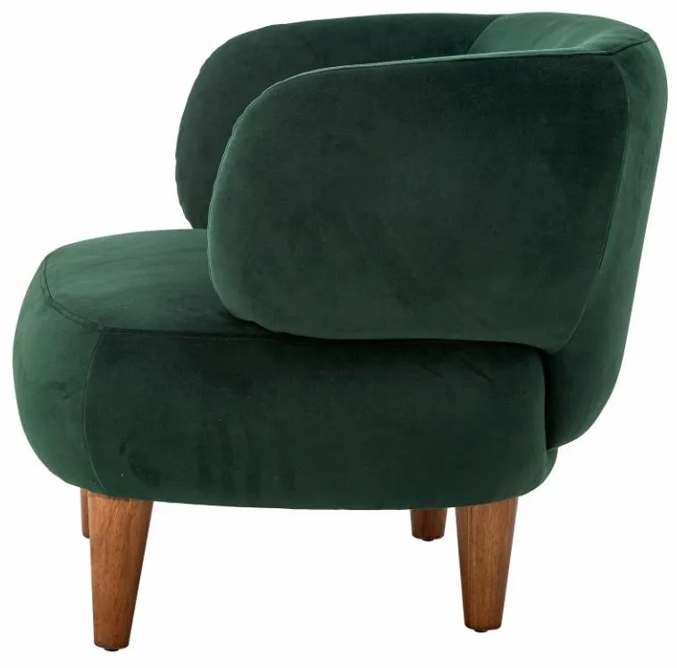 Scaun dining, verde, din stofa, Ruperta