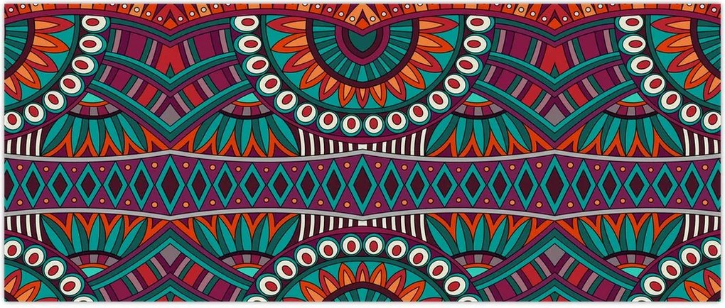 Tablou cu bastracție ornamentală (120x50 cm)