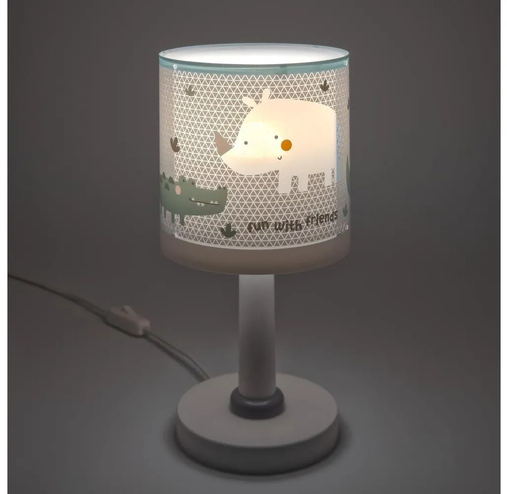 Dalber 60621N - Lampă LED pentru copii RHINO&CROCO 1xG4/4W/230V gri