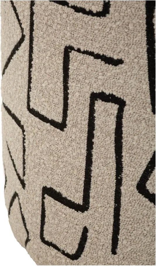 Puf bej cu tapițerie din țesătură bouclé Nairobi – Mauro Ferretti