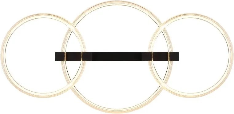 Plafoniera LED metal negru FLETCHER D2