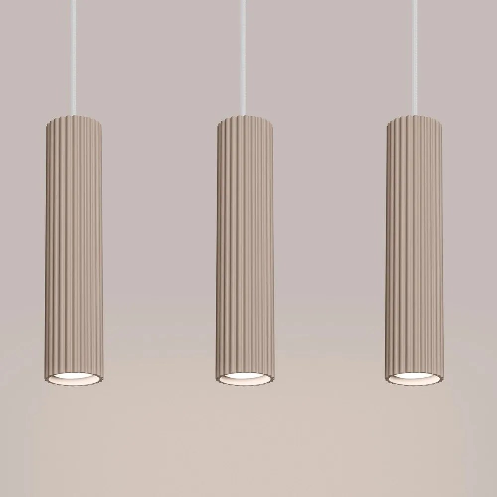 Lustră taupe din metal Gleam – Sollux