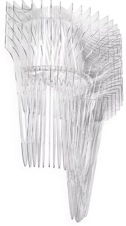 Aplica de perete design Art Deco realizata manual Aria Transparent