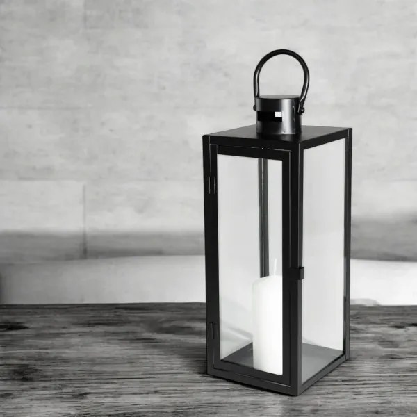 Felinar decorativ 49 cm negru