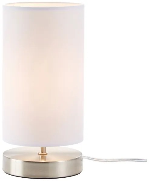 Brilliant - Lampă de masă CLARIE 1xE14/40W/230V crom mat/alb
