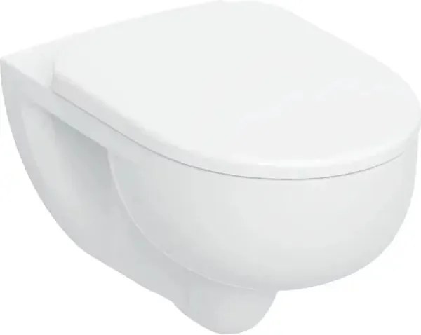 Set vas WC suspendat Geberit Selnova TurboFlush cu capac softclose alb lucios
