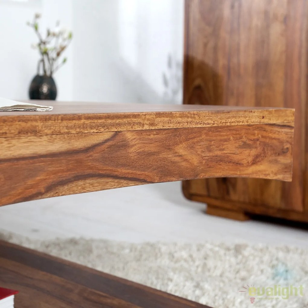 Masuta living robusta din lemn de trandafir Goa 120cm A-35898 VC