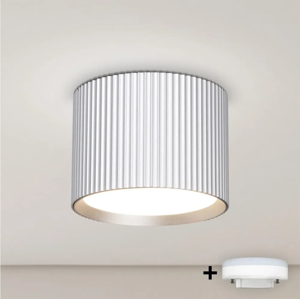 Brilagi - Spot LED RGB reglabil STRIPY 1xGX53/14W/230V Wi-Fi Tuya argintiu