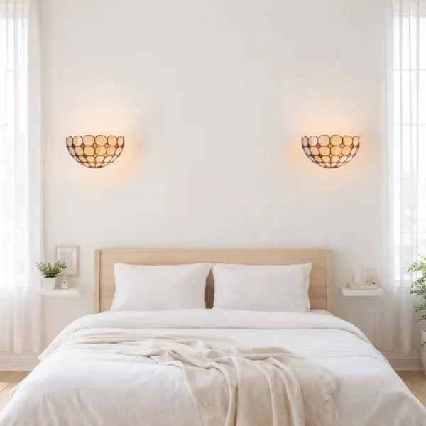 Brilagi - Aplica de perete Tiffany cu vitralii DORAN 1xE14/40W/230V