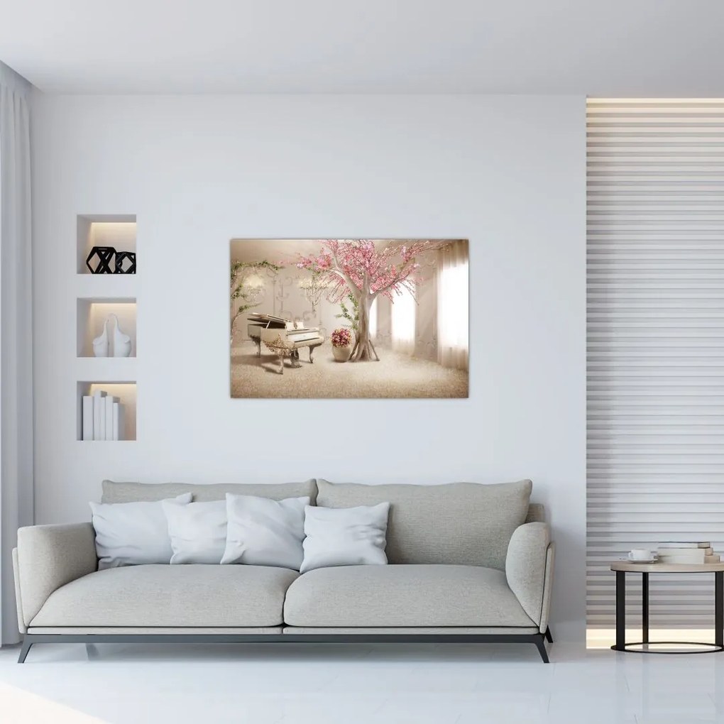 Tablou - Interior de vis cu pian (90x60 cm)