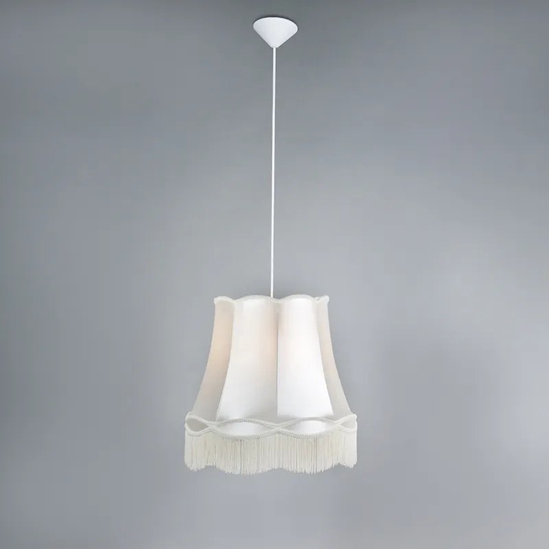 Lampă suspendată retro crem 45 cm - Granny