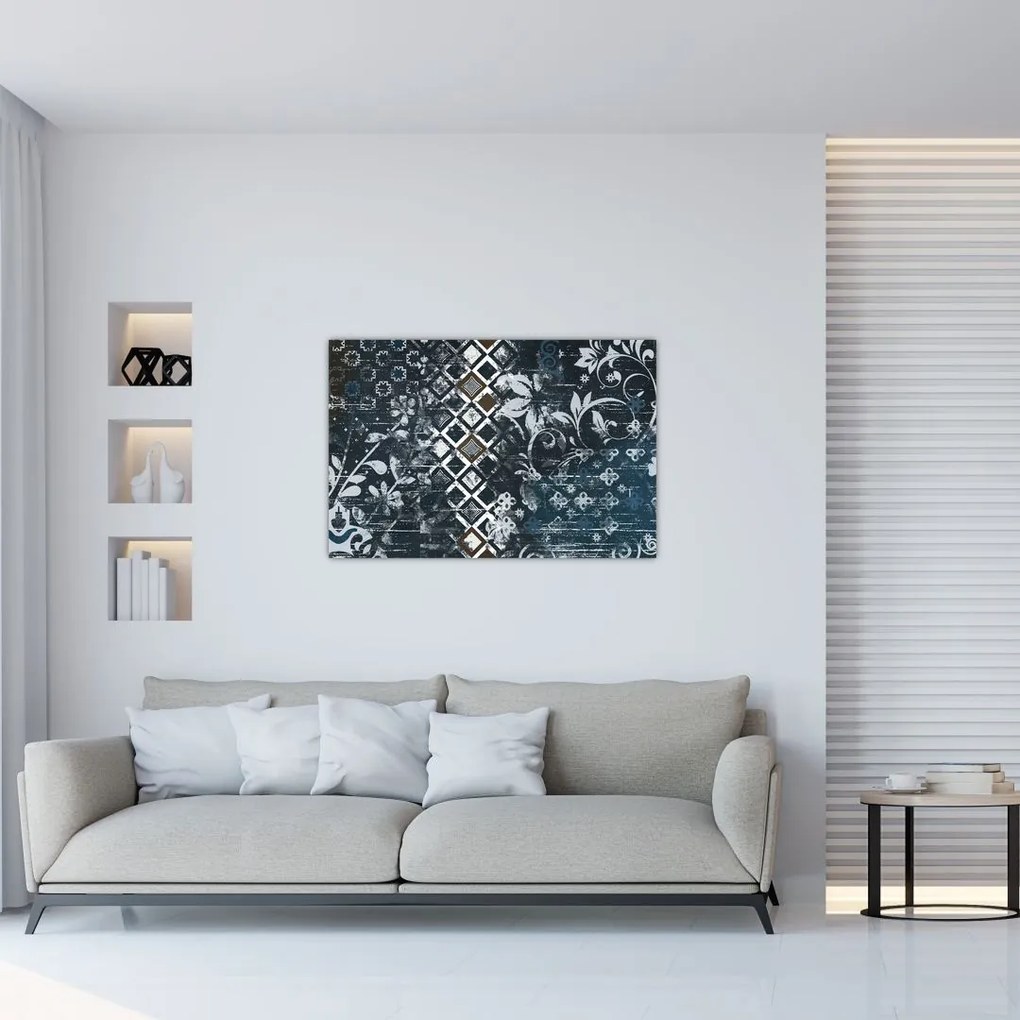 Tablou - Decorațiuni flori (90x60 cm)