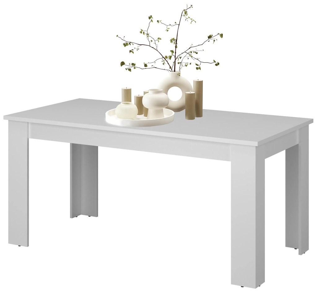Masă de sufragerie extensibilă (pentru 6 8 persoane) Mebel Bos Ethan (alb). 1052913