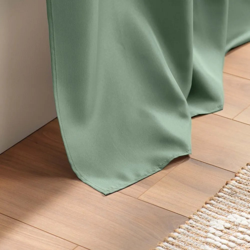 Draperie verde 140x260 cm Essentiel – douceur d'intérieur