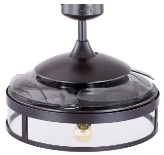 Ventilator LED de tavan FANAWAY 212927 CLASSIC 3xE27/4W/230V negru + telecomandă