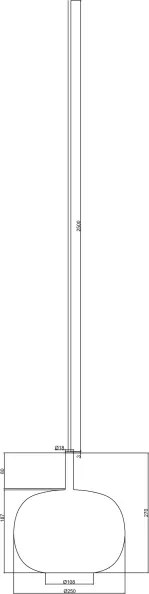 Ondaluce - Lustra suspendată pe cablu THELMA, 2xE27/15W/230V, Ø 25 cm, auriu/bej fumuriu