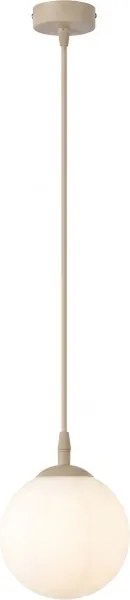 Lustru suspendat pe cablu COSMO 1xE14/10W/230V Ø 14 cm bej/alb
