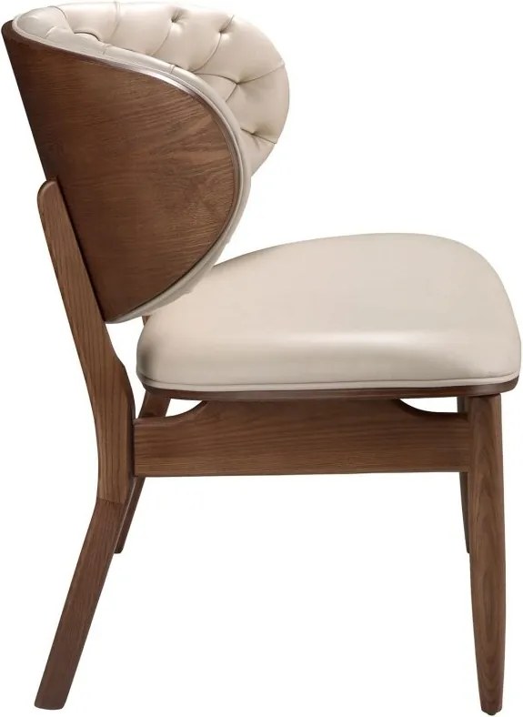Fotoliu elegant design italian Sand-Walnut