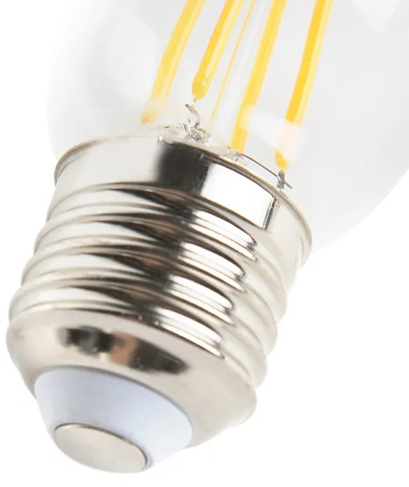 Set de 5 becuri LED cu filament globul E27 reglabile 5W 470lm 2700K