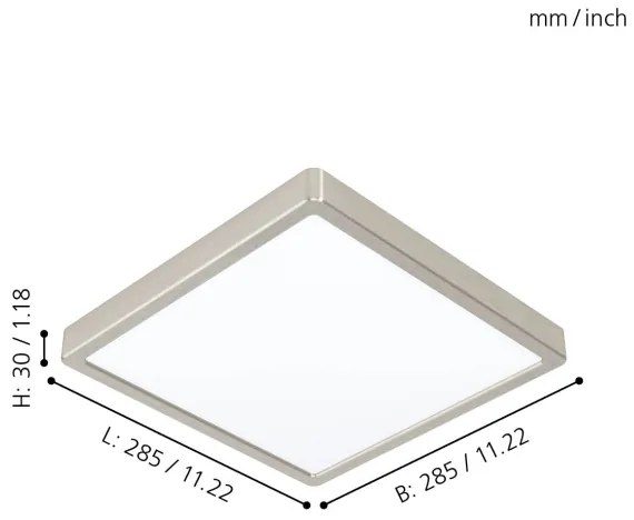 Eglo 99242 - Plafonieră LED FUEVA 5 LED/20W/230V