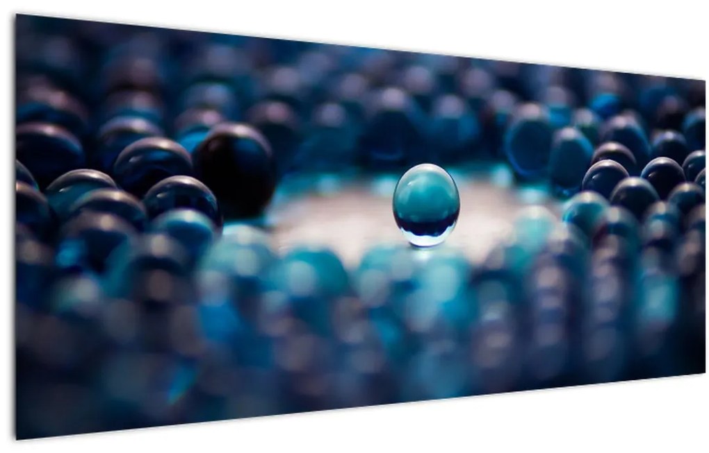 Tablou - Bile albastre (120x50 cm)