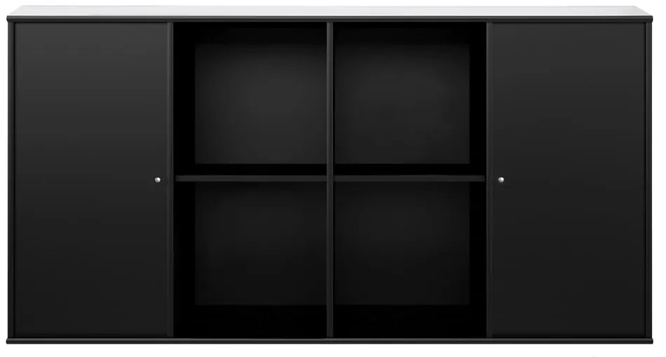Comodă de perete negru Hammel Mistral Kubus, 136 x 69 cm