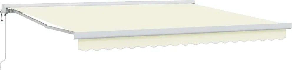 vidaXL Cortina Retractabilă Crem 400 × 300 cm Stofă și Metal