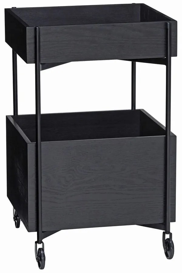 Cărucior din lemn de frasin pe roți 42x37 cm Fresh - Hübsch