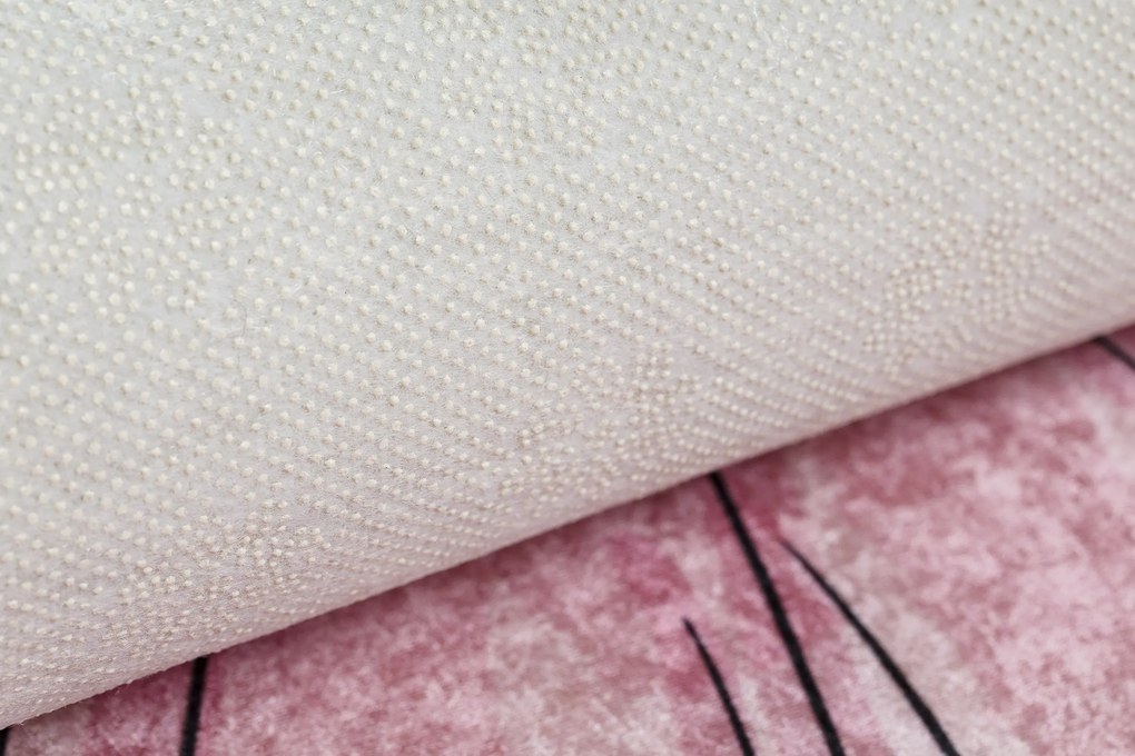 BAMBINO 2185 covor lavabil Balerina, pisicuta pentru copii anti-alunecare roz - SECUNDAR-COTATI PRODUSUL