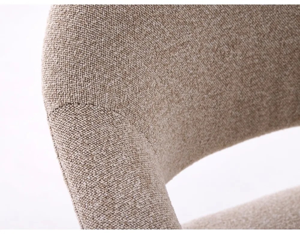 Set de scaune de sufragerie bej cu cotiere 2 buc. din lemn de stejar Elk – Unique Furniture