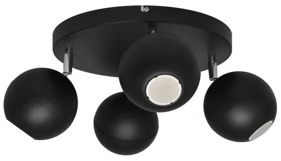 Spot LED MIDWAY 4xGU10/6,5W/230V negru