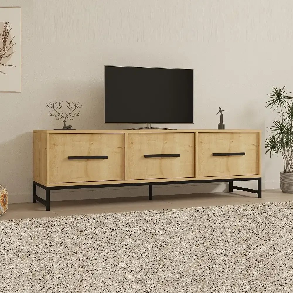 Comoda tv Melody pentru living culoare stejar 160 cm