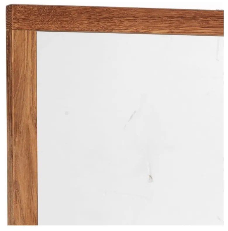 Oglindă cu ramă din lemn de stejar Rowico Lodur