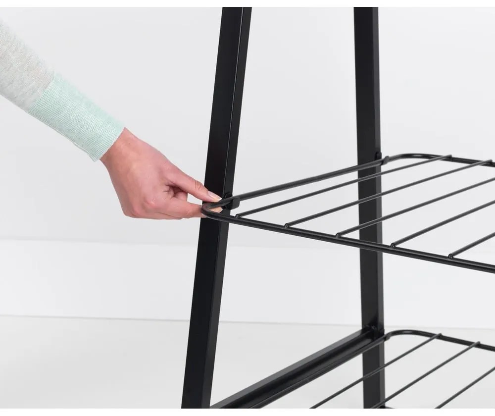 Suport pentru haine negru din oțel Linn – Brabantia