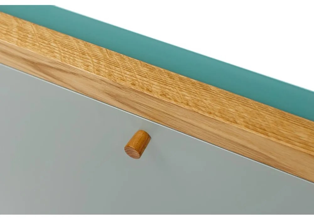 Masă extensibilă de perete Woodman Banti, albastru