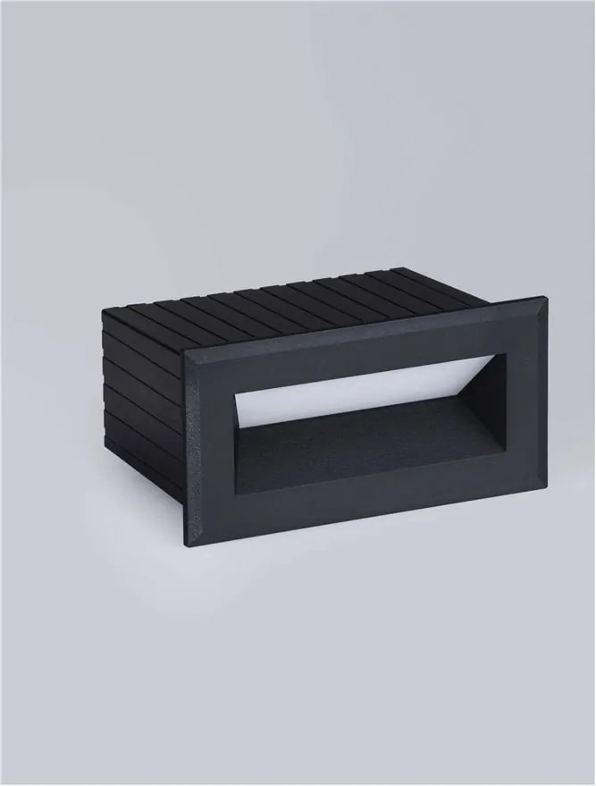 Spot LED incastrabil iluminat exterior ambiental IP54 VIVION negru