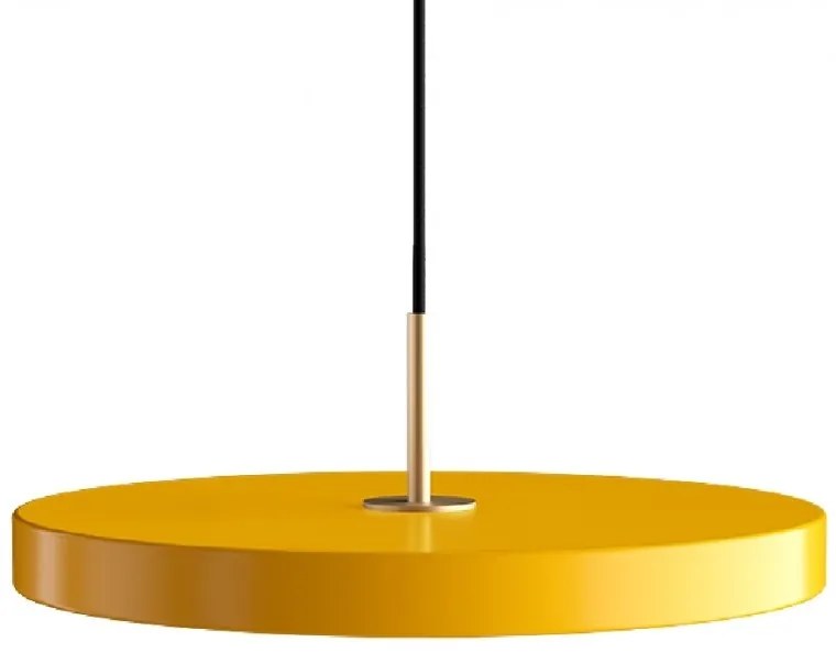 Lustra LED design scandinav Asteria medium - saffron yellow/ auriu