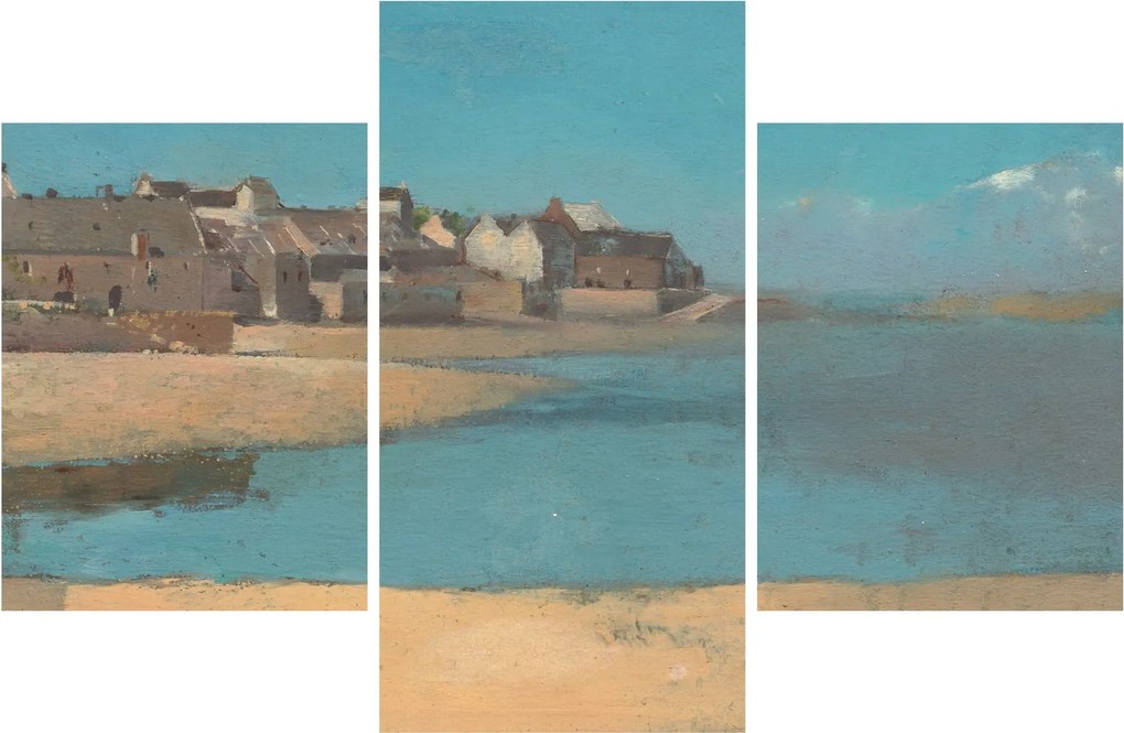 Tablou - Odilon Redon, Village by the Sea in Brittany, reproducere (90x60 cm)