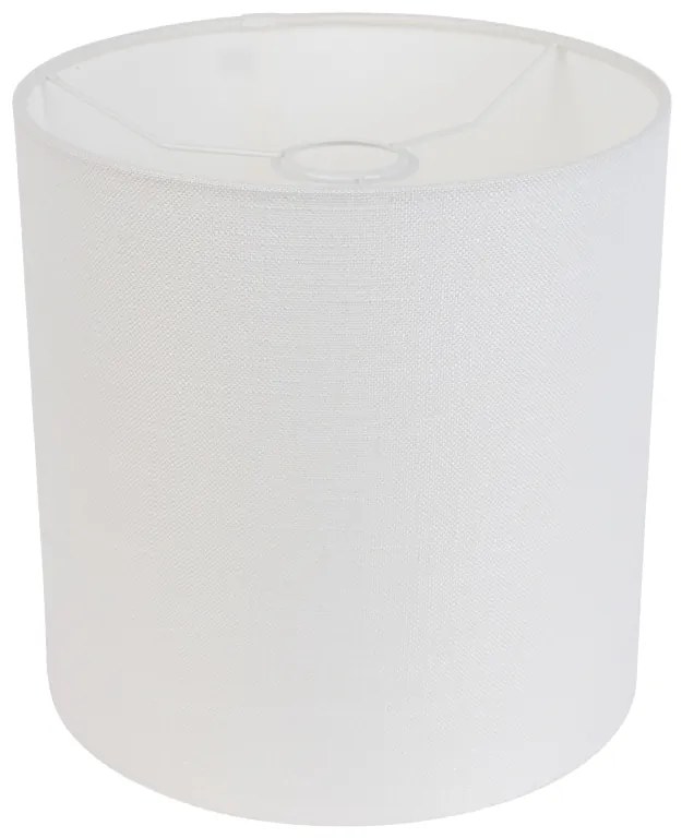 Abajur din stofă alb 25/25/25