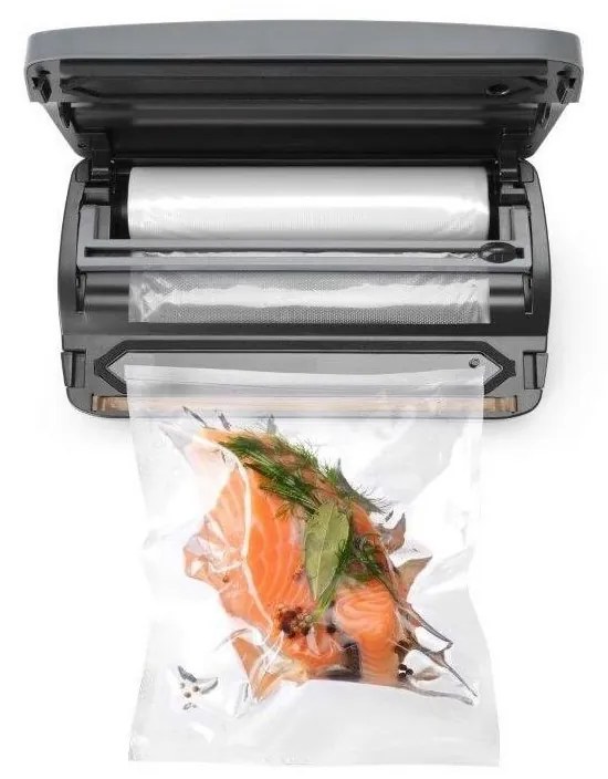 Aparat de vidat profesional Hendi, 110 W, pompa de capacitate mare 6.5 lt/min, banda maxima 310 mm 385x205x (H) 95 mm