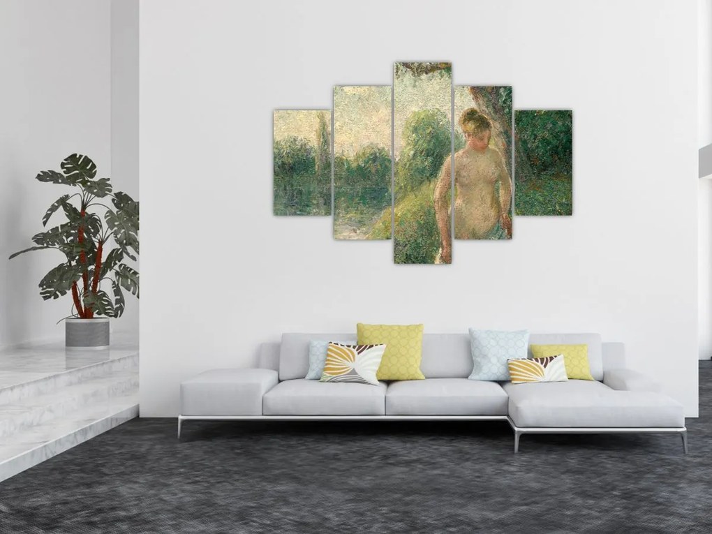 Tablou - Camille Pissarro, The Bather, reproducere (150x105 cm)