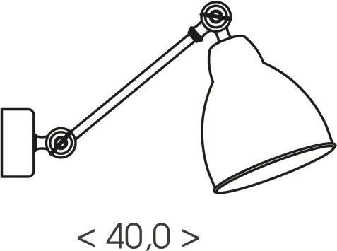 BRILAGI - Aplică de perete QUILL 1xE27/40W/230V 40 cm bej