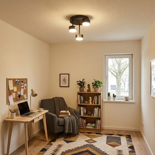Brilagi - Lustra aplicată LED RGB dimabilă MONO 3xGX53/14W/230V Wi-Fi Tuya neagră