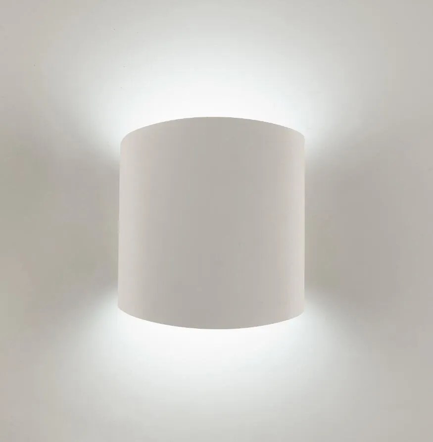 Aplica perete lumina ambientala ASIMETRIC alb