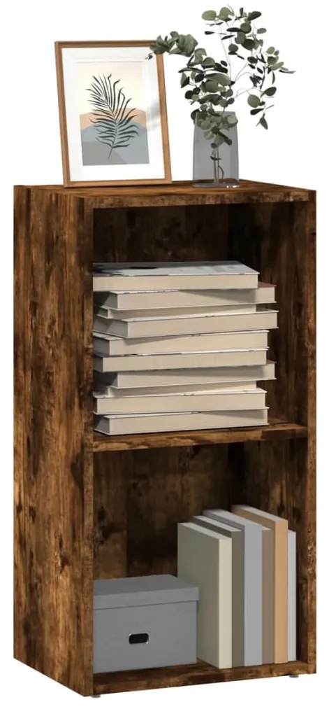 vidaXL Bibliotecă, stejar fumuriu, 40x30x77 cm, lemn prelucrat