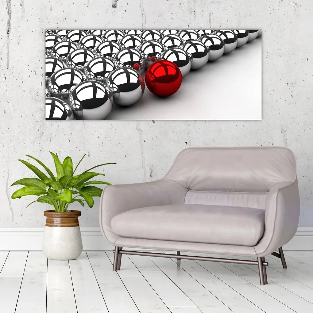 Tablou cu bile lucioase (120x50 cm)