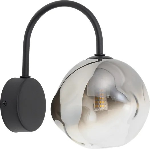 Brilagi - Lampă de perete VULCANO 1xG9/8W/230V negru/negru fumuriu