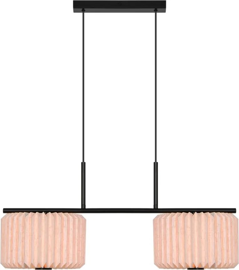 Lustra suspendata moderna cu abajur plisat Vivienne