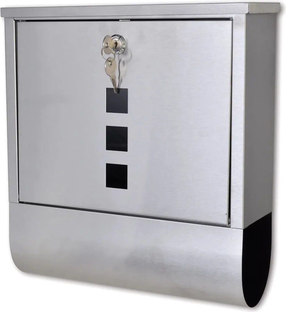 vidaXL Cutie poștală din oțel inoxidabil